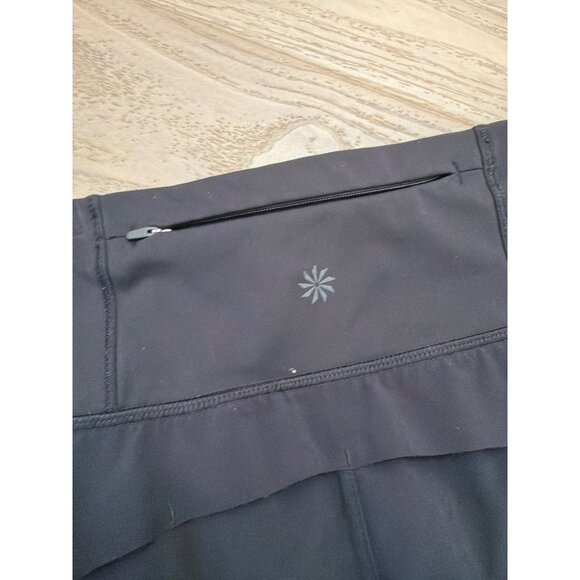 Athleta Running Free Short 3.5" Womens L Black Lightweight Athletic Shorts - Picture 3 of 5